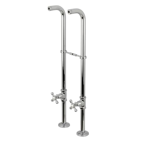 Kingston Brass Freestanding Supply Line Package, Chrome CC266S1AX